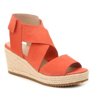 Eileen fisher suede espadrille wedge